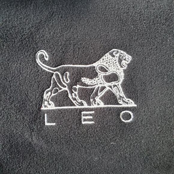 Patagonia Synchilla Jacket Mens Medium Full Zip Fleece Leo Embroidered Black - Picture 4 of 9